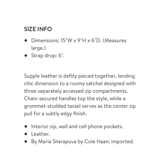 Maria Small Triple Zip Satchel - Picture 6 of 9